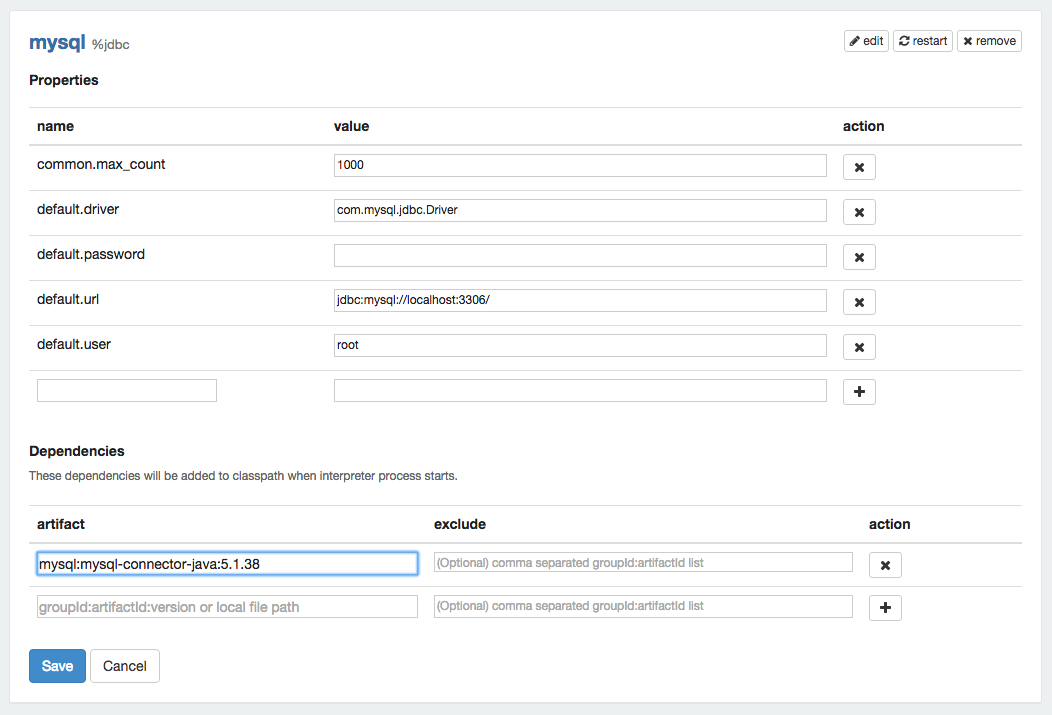 Generic Jdbc Interpreter